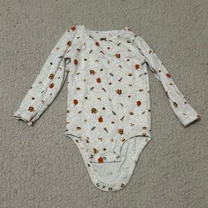 Carter's Multicolor Patterned Long Sleeve Bodysuit